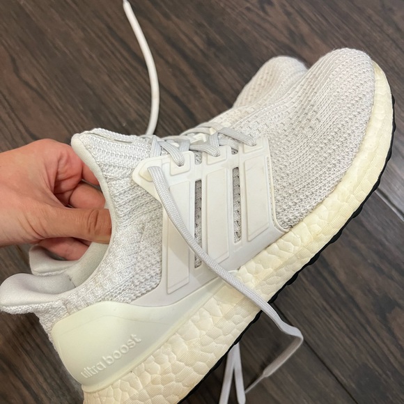 Adidas Ultraboost Primeblue White Running Shoes - Picture 2 of 6